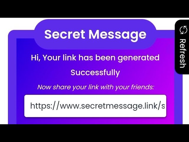 Secret Me Message Link